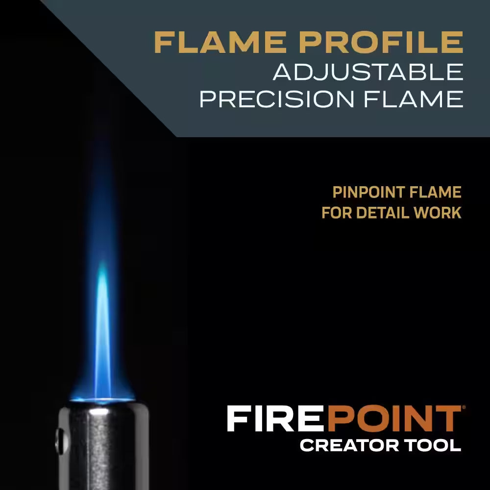 Firepoint Creator Tool Compatible W/Map-Pro Gas and Propane Gas with 41In Flexible Extended Hose and Fuel Cylinder Stand