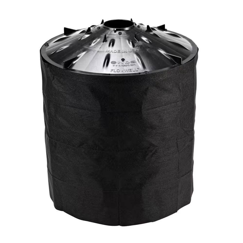 24 In. X 24 In. X 29 In. 50 Gal. Plastic Flo-Well Stormwater Dry Well System Catch Basin Kit, 3 Side Panels and 1 Cover