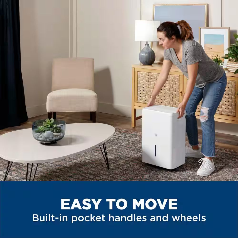 35 Pt. Dehumidifier with Smart Dry for Bedroom, Basement or Very Damp Rooms up to 3000 Sq. Ft. in White, ENERGY STAR