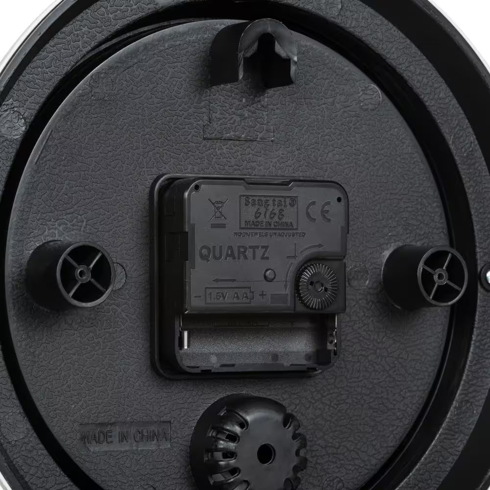 8 In. Sage Green Indoor/Outdoor Quartz Analog Wall Clock