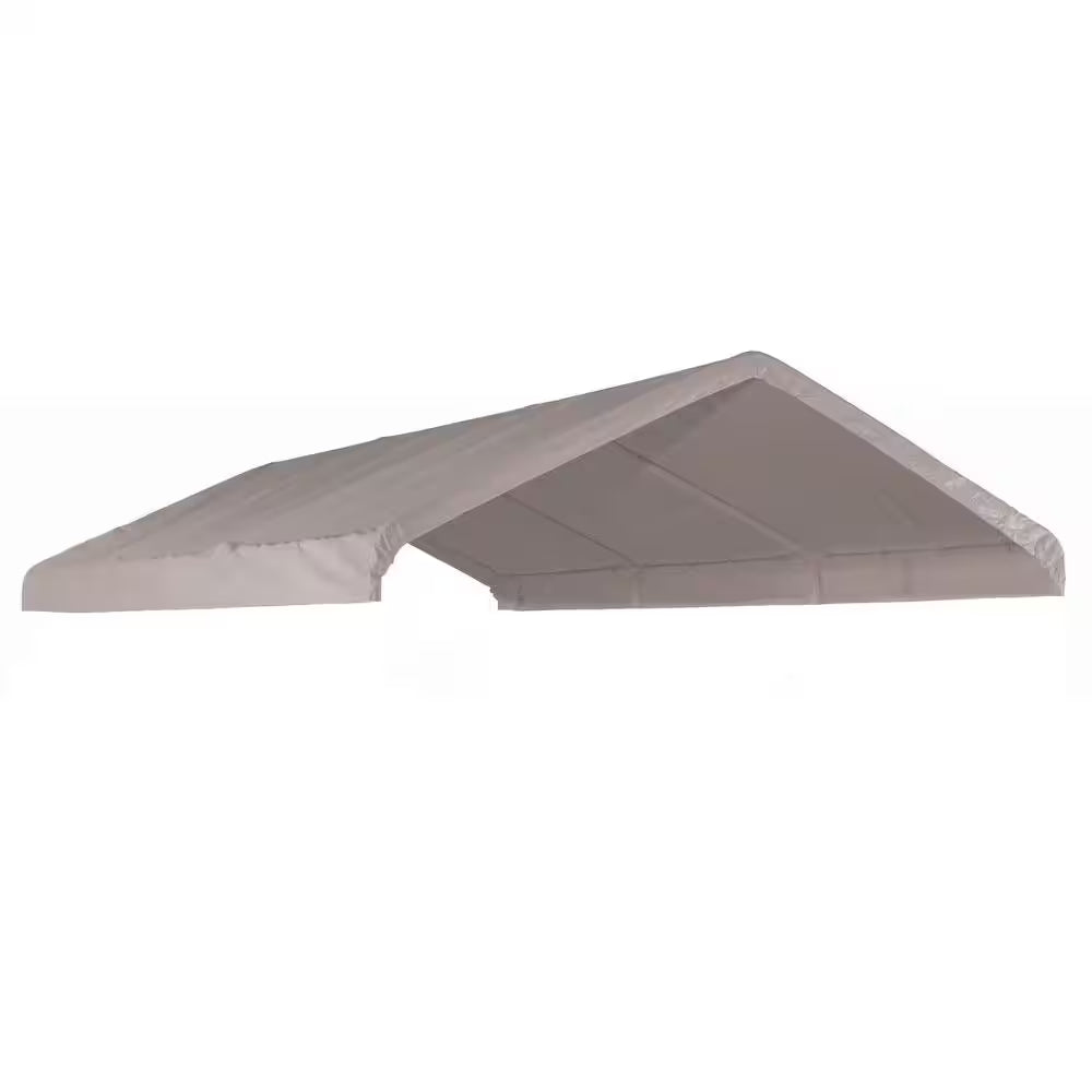 10 Ft. W X 20 Ft. D Max AP Canopy Replacement Cover in White with 100% Waterproof, Uv-Resistant Fabric