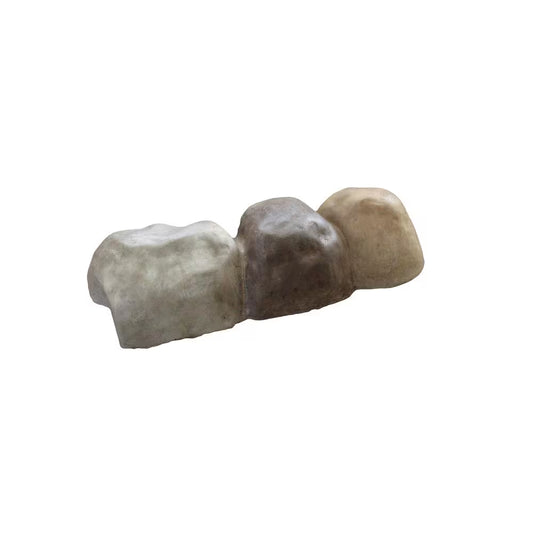 Edgestone 4 In. X 12 In. X 3 In. Multi-Colored Concrete Overlapping RIVER ROCK Edging (10-Pack)