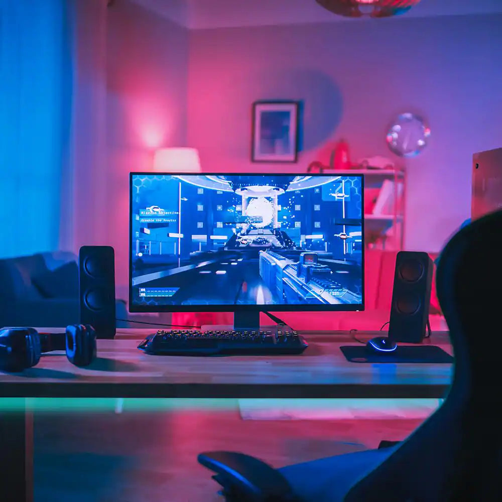 12Ft RGB LED Sound Reactive Light Strips W/Remote Control