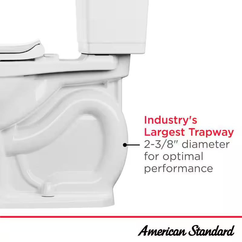 Champion Two-Piece 1.28 GPF Single Flush Elongated Chair Height Toilet with Slow-Close Seat in White