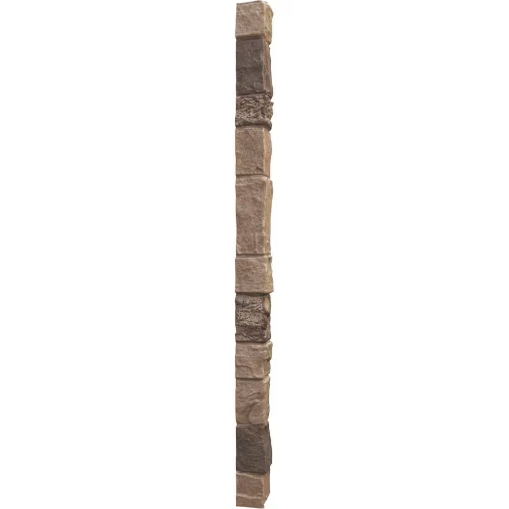 3 In. X 48 In. Universal outside Corner for Stonewall Faux Stone Siding Panels
