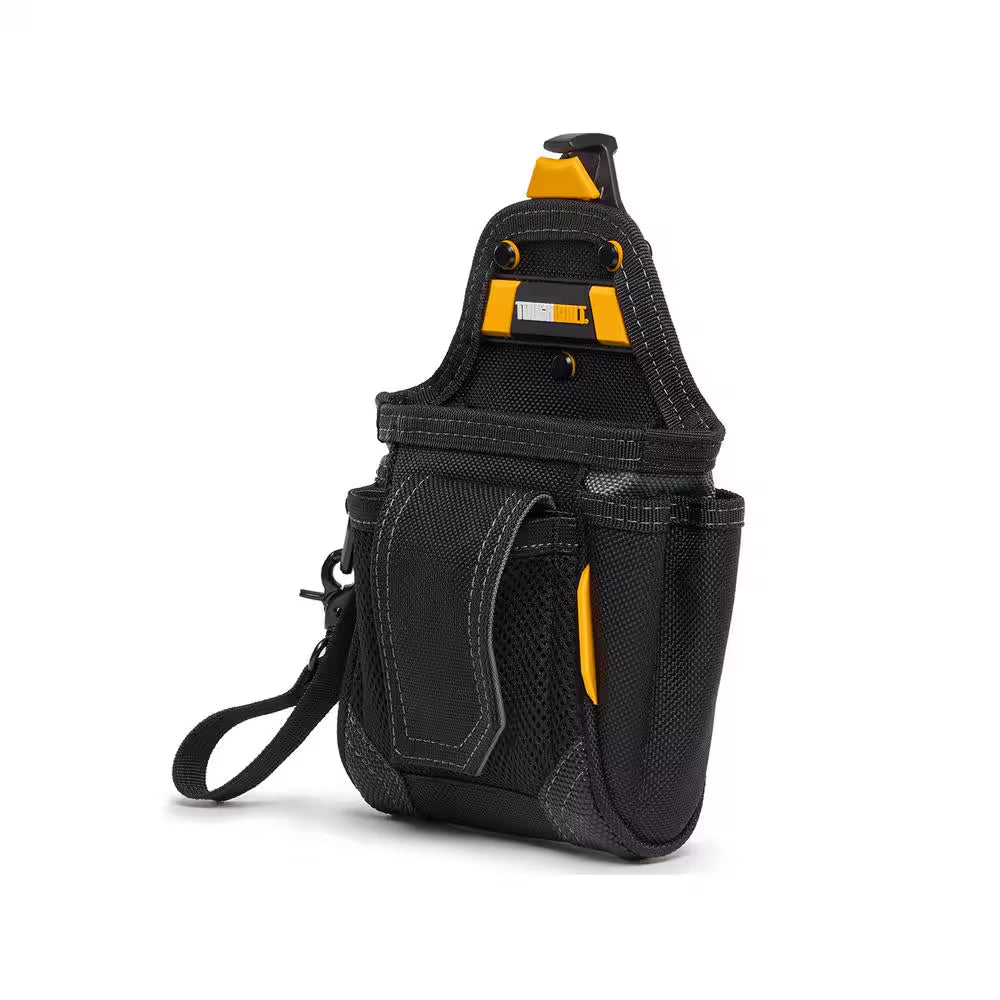 7.5" Warehouse Pouch in Black with 9 Pockets, Heavy Duty Tape Loop and Rugged Reinforced Construction
