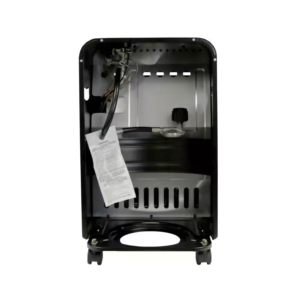 18,000 BTU Cabinet Propane Outdoor Space Heater with Hose and Regulator