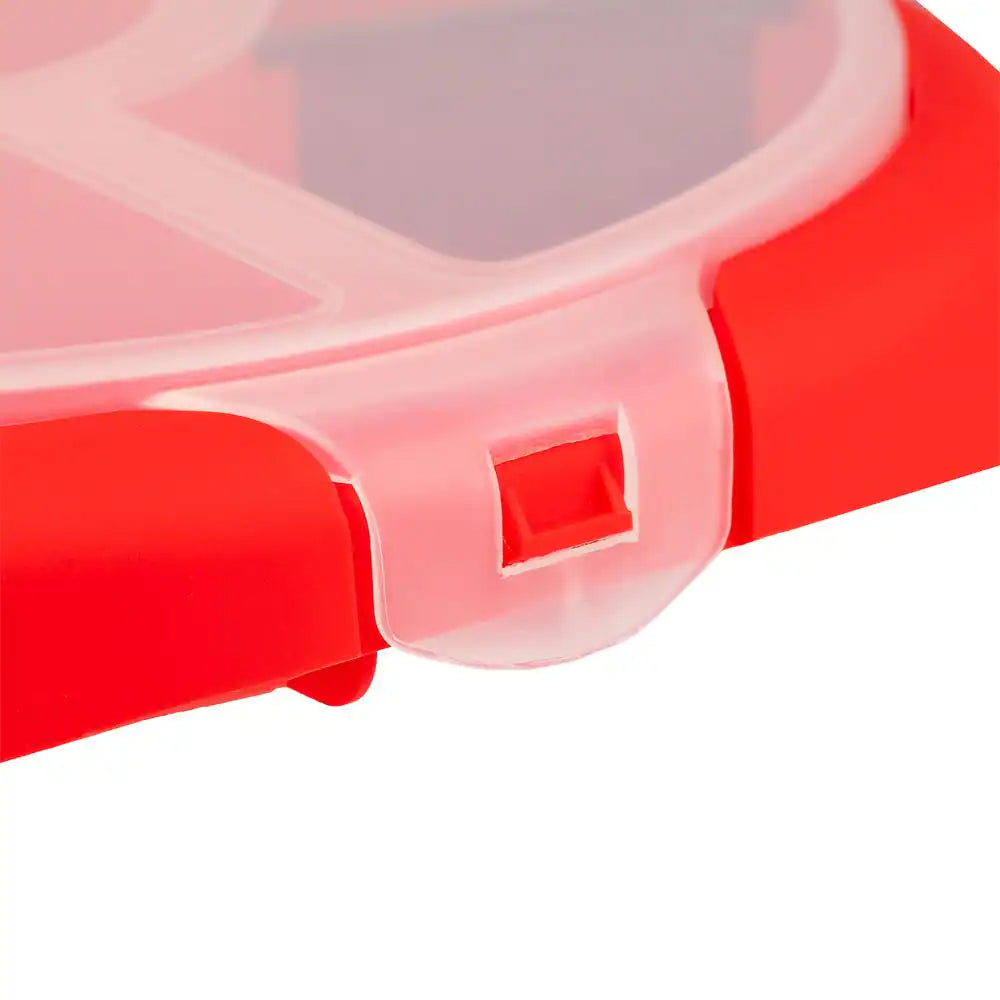 12.25 In. 5 Gal. Bucket Plastic Seat Lid Small Parts Organizer in Red