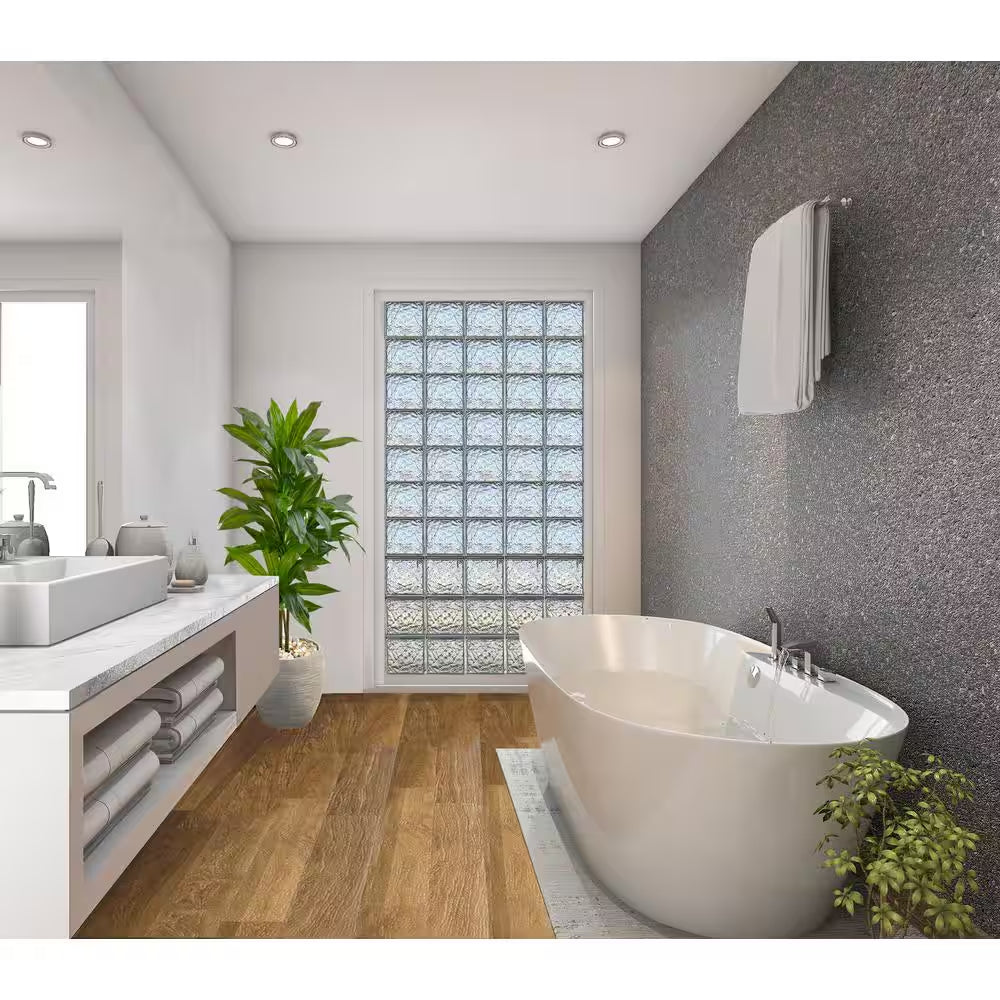 3 In. Thick Series 8 In. X 8 In. X 3 In. (10-Pack) Ice Pattern Glass Block (Actual 7.75 X 7.75 X 3.12 In.)