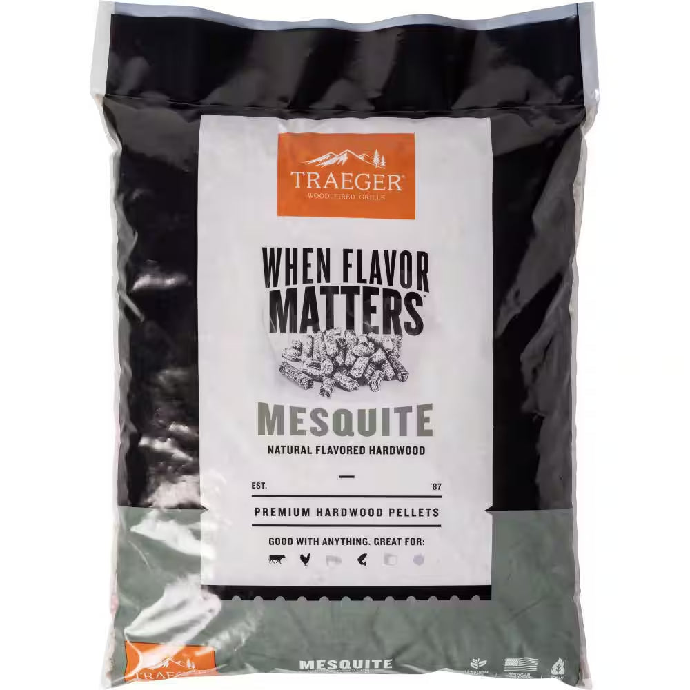 20 Lbs. Mesquite Wood Grilling Pellets for Grills, Natural Hardwood Flavor