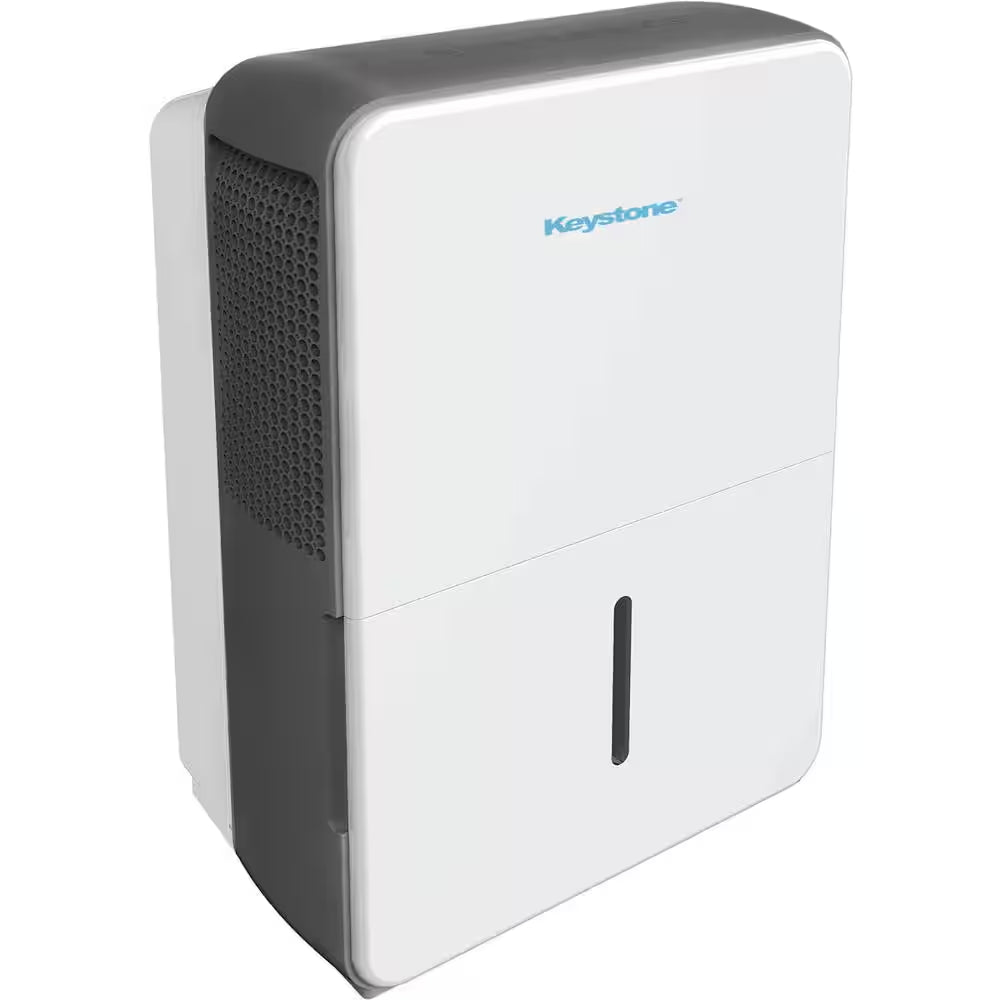 22 Pt. 1,500 Sq. Ft. Portable Dehumidifier for Large Rooms in White with Auto-Shutoff and Timer