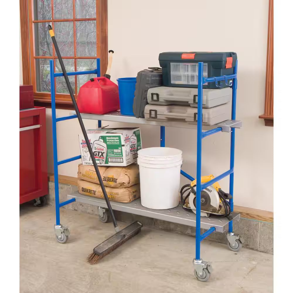 4 Ft. X 3.8 Ft. X 2 Ft. Portable Rolling Scaffold 500 Lb. Load Capacity