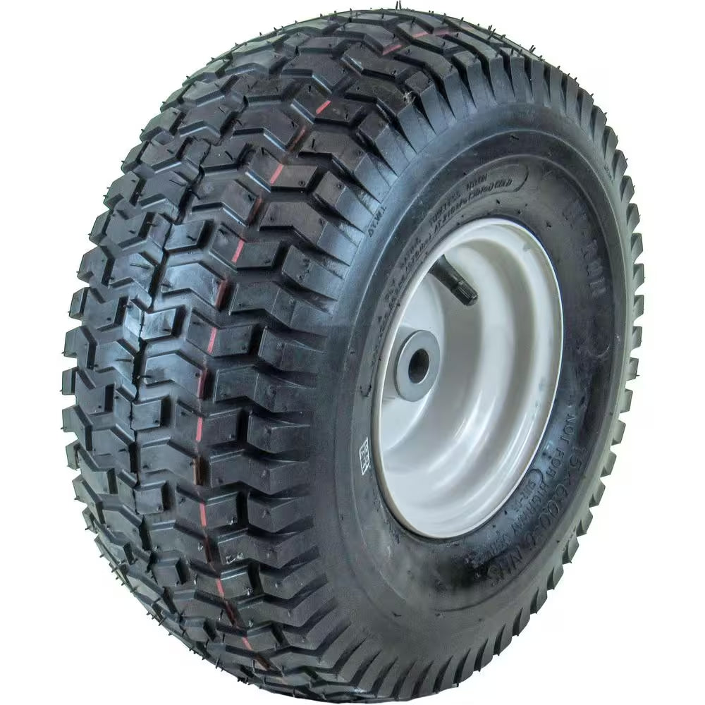 Universal Landg Tire Assembly with Kits, 15X6-6 SU12 Turf II (3/4 in and 5/8 In)