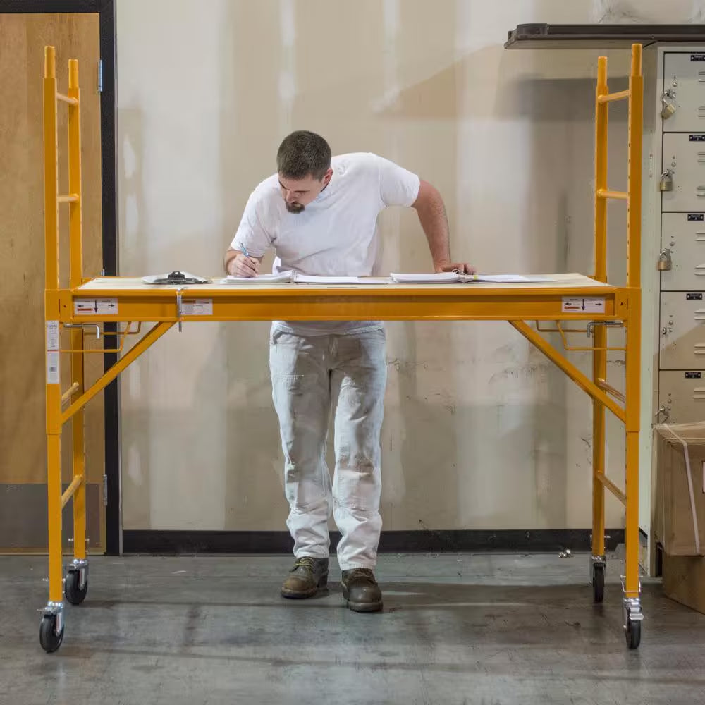 6 Ft. X 6 Ft. X 2.4 Ft. Multi-Use Drywall Baker Scaffolding with 1000 Lb. Capacity