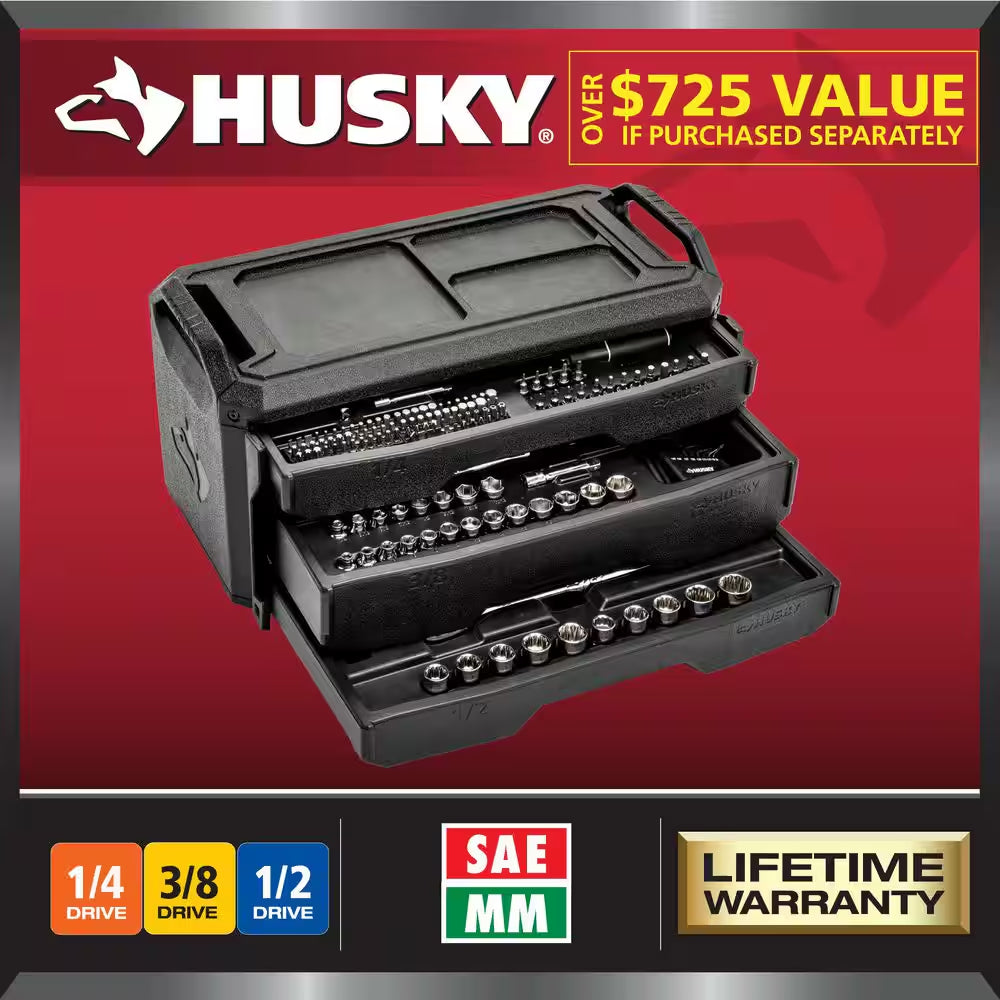 280-Piece Sae/Metric Mechanics Tool Set with Tool Box