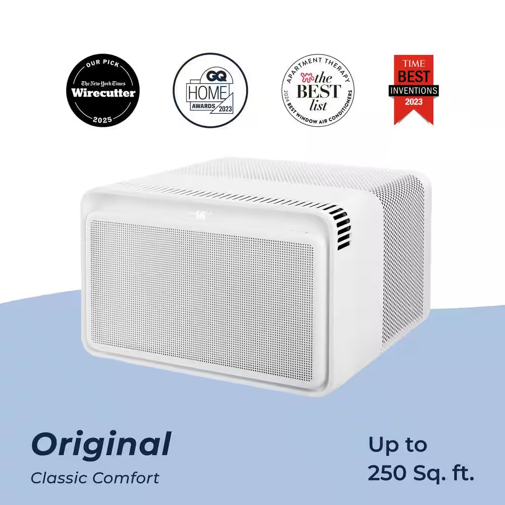 6,000 BTU 115-Volts Quiet Smart Window Air Conditioner, Wi-Fi/Remote, #1 Easiest-To-Install, up to 250 Sq Ft.