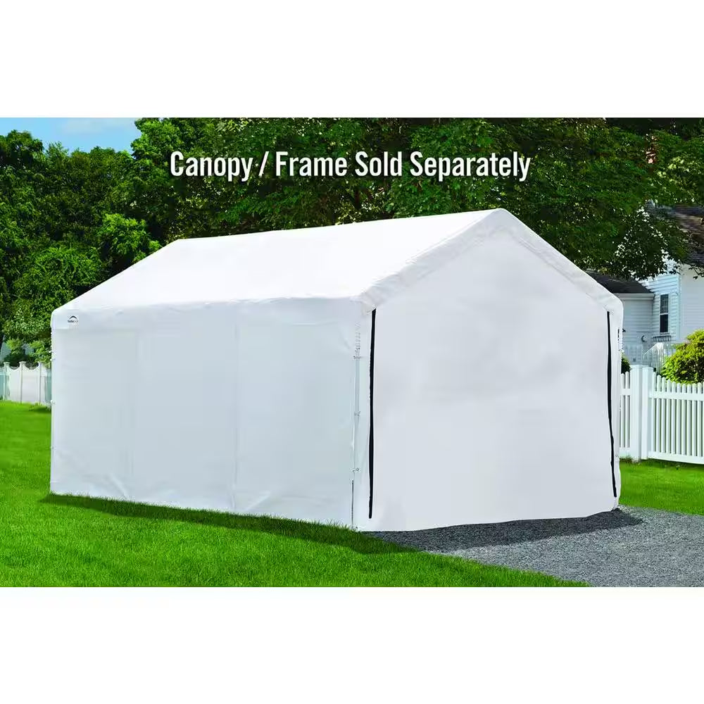 10 Ft. W X 20 Ft. D Sidewalls and Doors Kit for Max AP White Canopy with Uv-Resistant Fabric and 100% Waterproof Seams