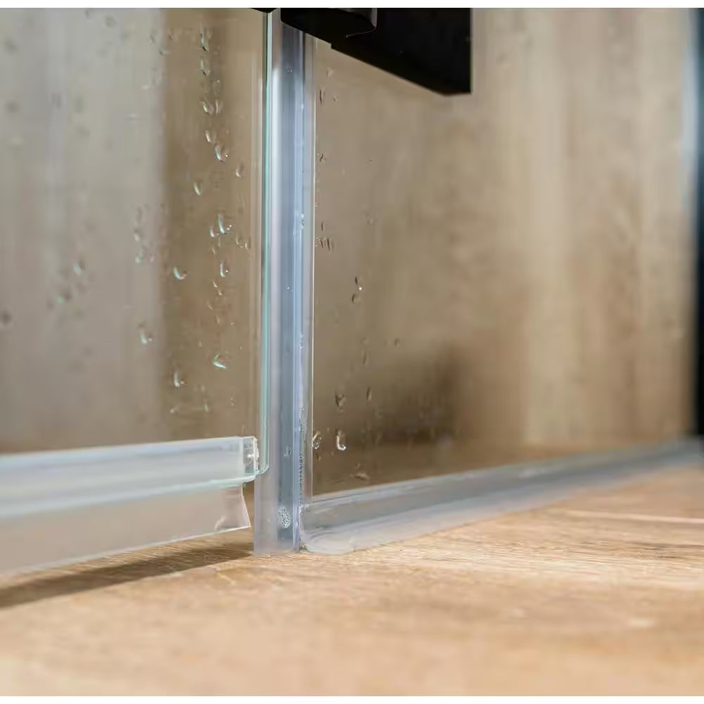 Frameless Shower Door Bottom Seal, 3/8 In. X 36 In., Vinyl, Clear