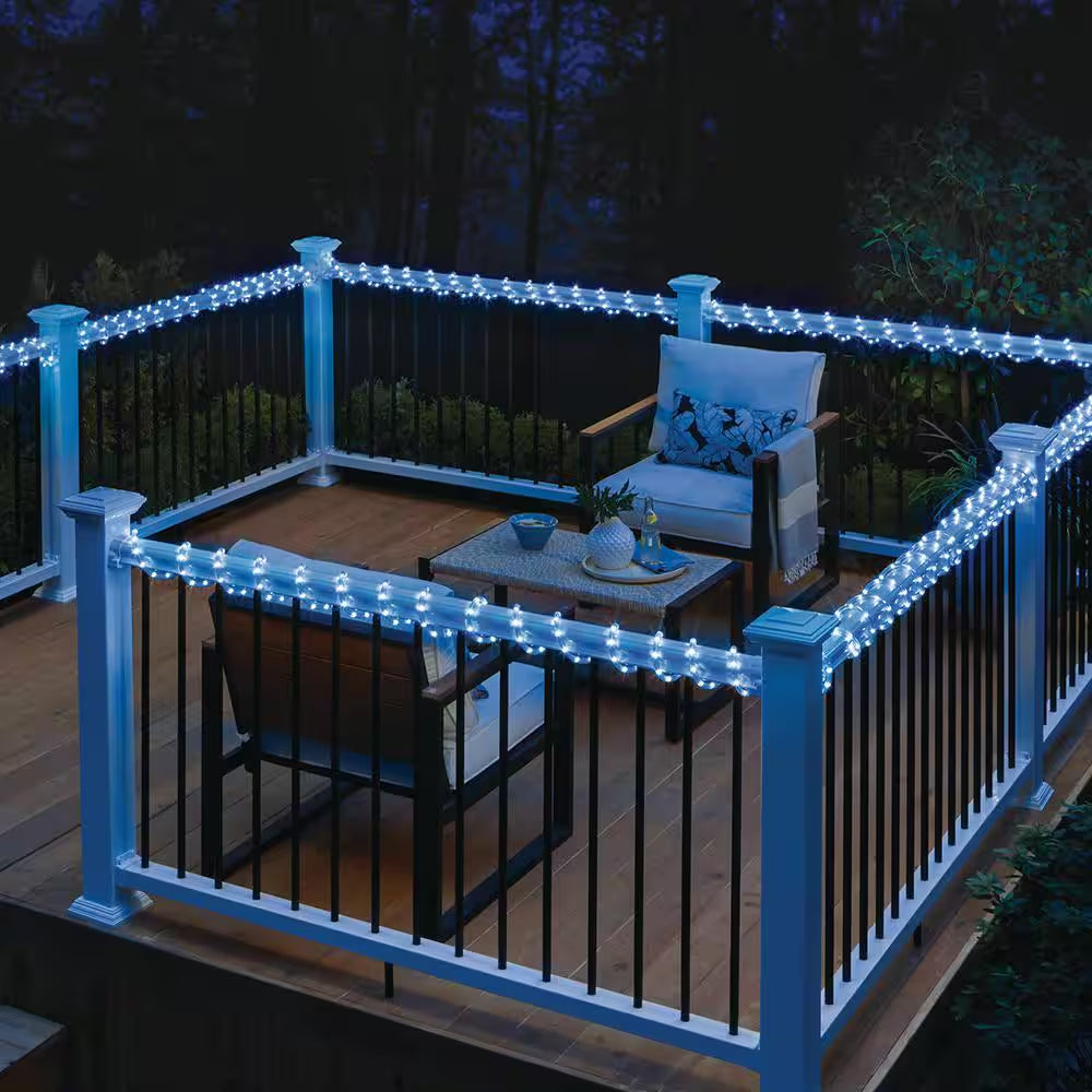 16.4 Ft. RGB Color Changing Dimmable Linkable Plug-In LED Outdoor Rope Light with Remote Control