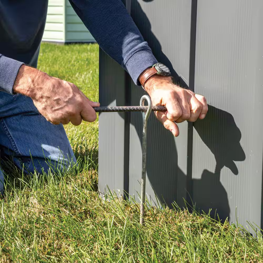 30 In. Earth Anchor Set (4-Piece) W/ Heavy-Duty, Corrosion-Resistant Steel Construction and Spinnable Corkscrew Design