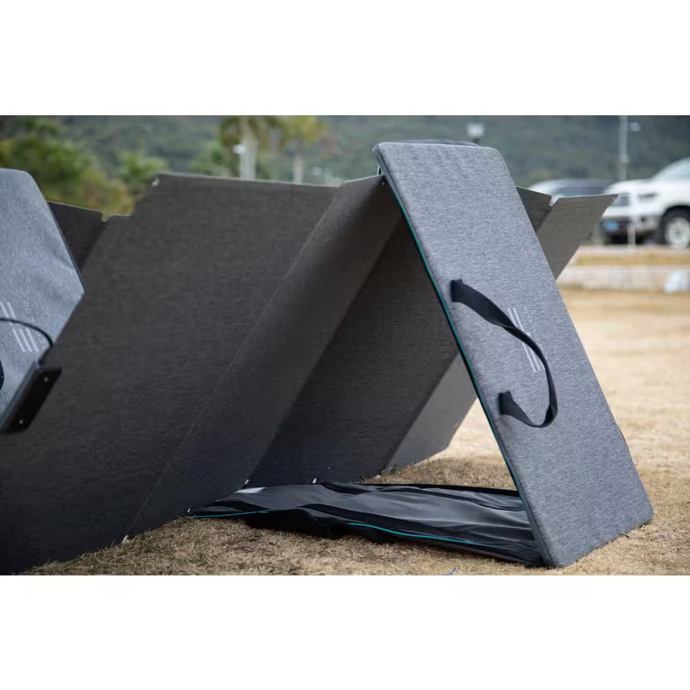160-Watt Portable Solar Panel, Foldable Solar Charger Chainable for Power Station/Generator, Waterproof for Outdoors