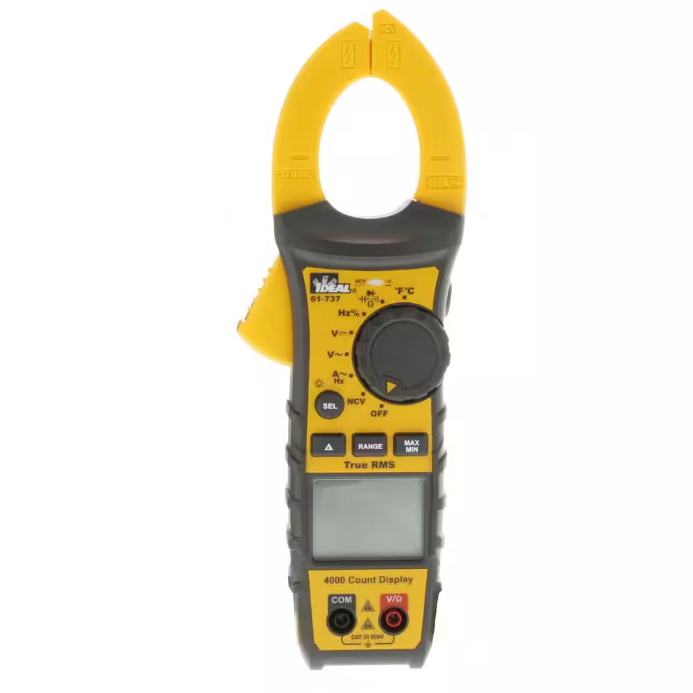 400 Amp AC TRMS Clamp Meter, with NCV and Temp