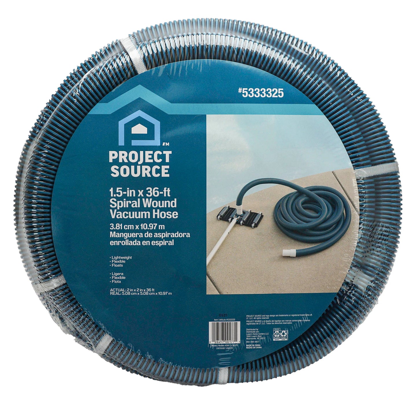 1.5-In X 36-Ft Vinyl Vacuum Hose