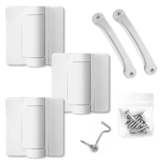 White Heavy Duty Screen Door Hardware Kit
