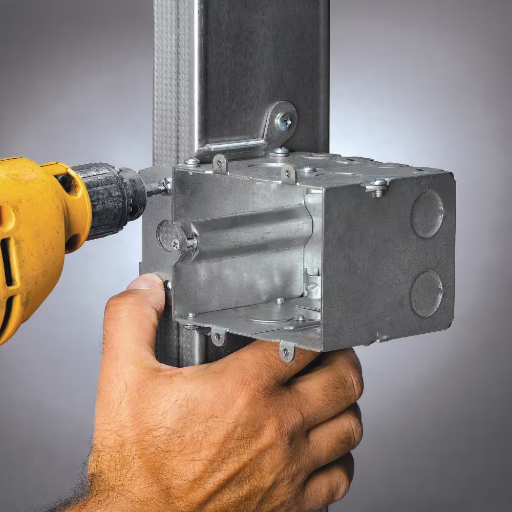 2-Gang 38 Cu. In. New Work Metallic Adjustable Electrical Wall Box (MB238ADJ-3R)