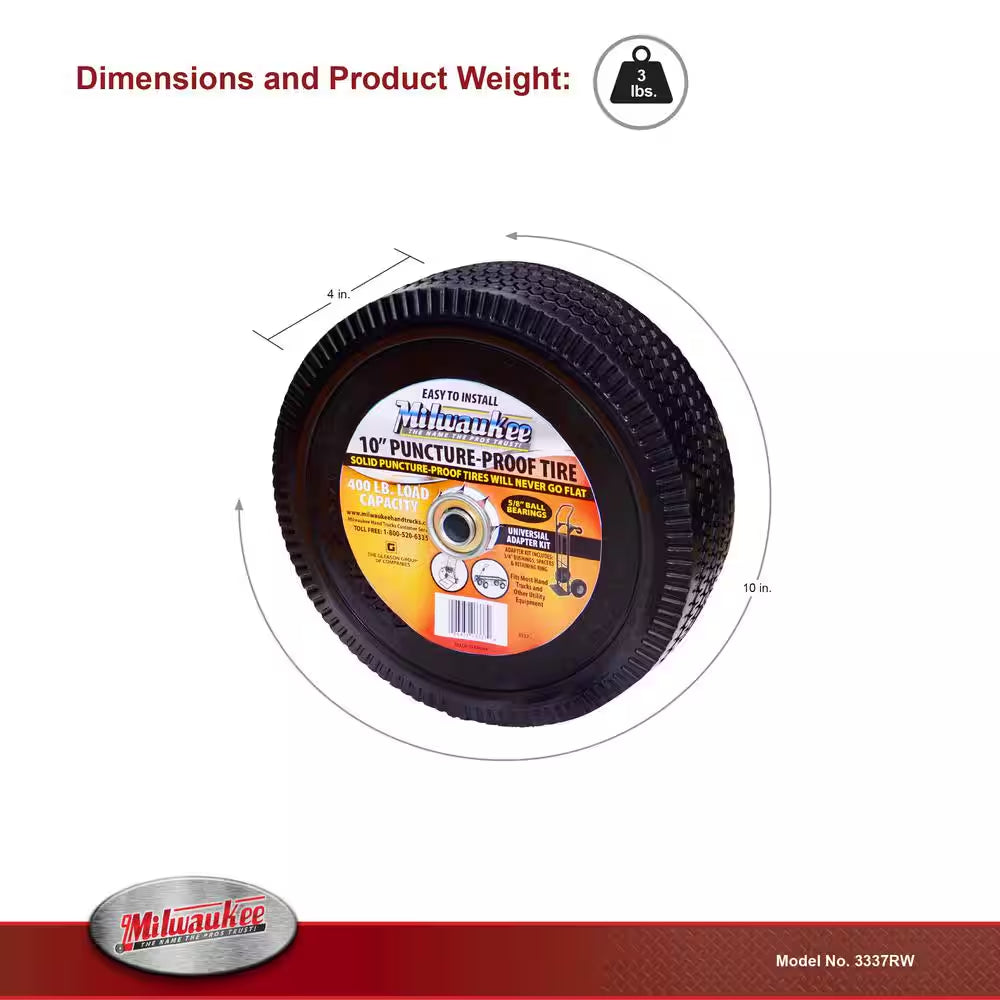 10 In. Flat Free Wheel Part