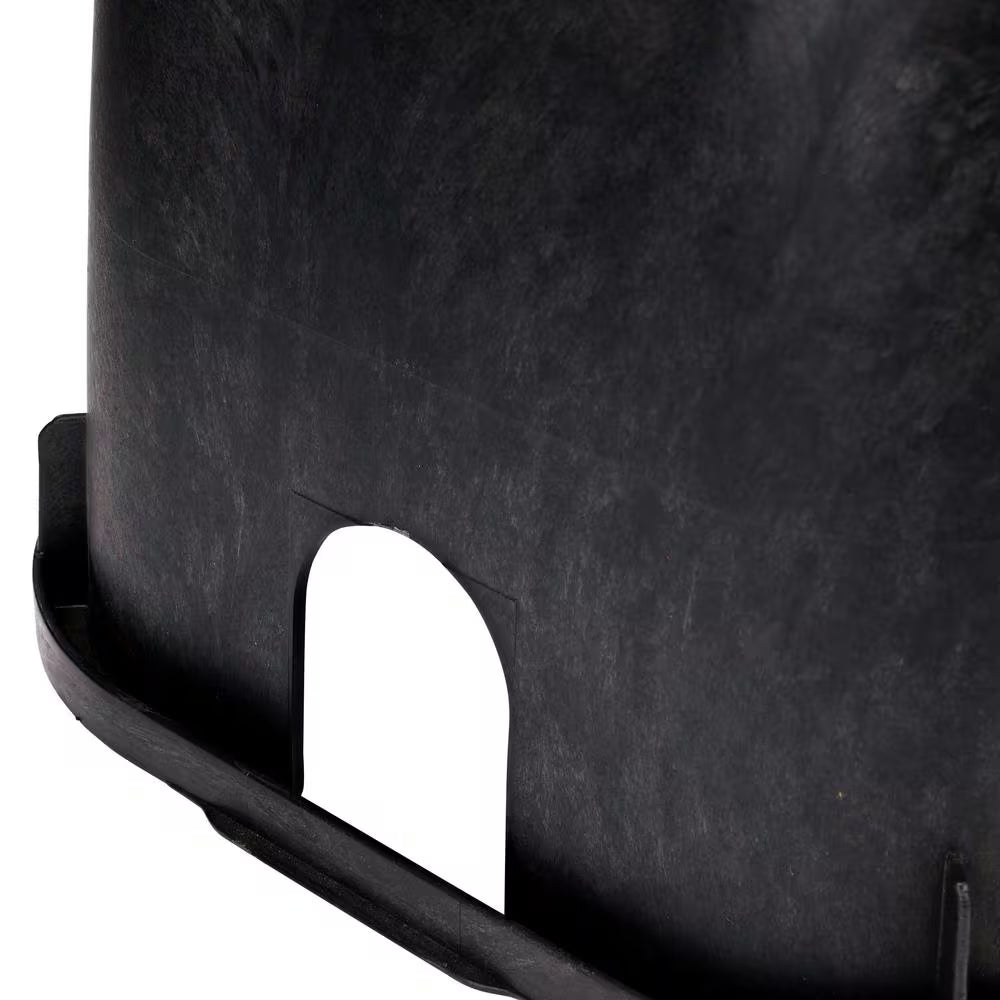 14 In. X 19 In. Rectangular Standard Series Valve Box & Cover, 12 In. Height, Black Box, Black Recycled Water Cover
