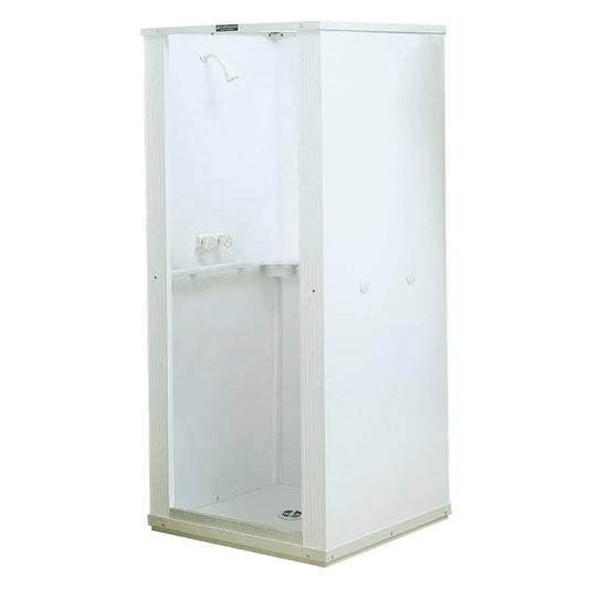 32 In. X 32 In. X 75 In. Shower Stall with Standard Base in White