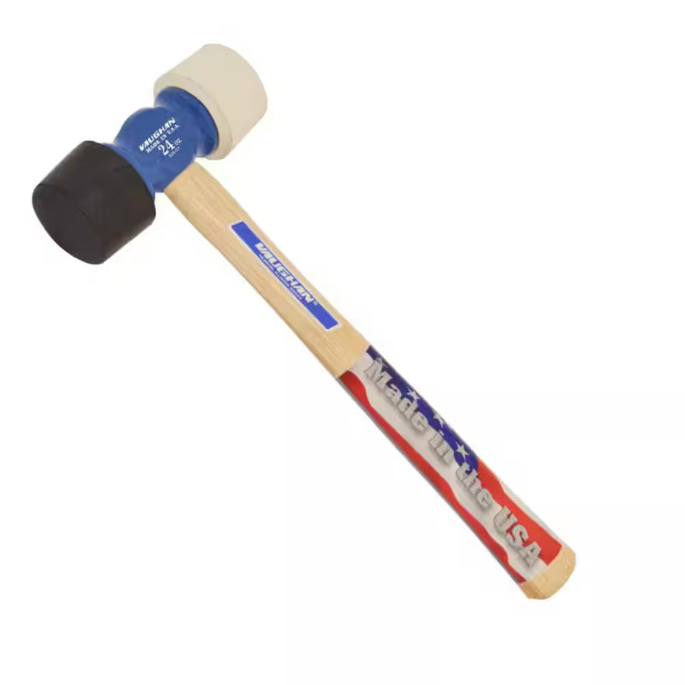 24 Oz. Rubber Mallet with 14 In. Hardwood Handle