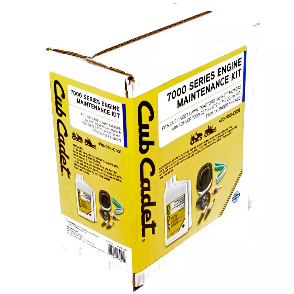 Engine Maintenance Kit for Lawn Tractors and RZT Mowers with Kohler 7000 Series Twin Cylinder Engine