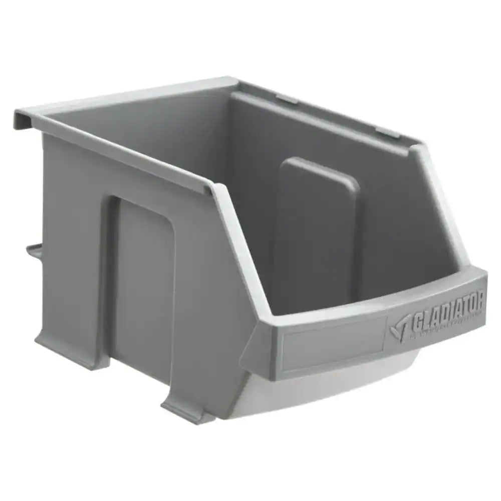 4 In. H X 4.5 In. W X 7 In. D Garage Storage Small Item Gray Plastic Bins for Geartrack or Gearwall (3-Pack)