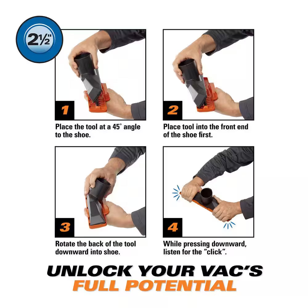 2-1/2 In. MAX2510 NXT Max Locking Floor Tool Shop Vacuum Attachment with Squeegee for  NXT Wet Dry Vacs