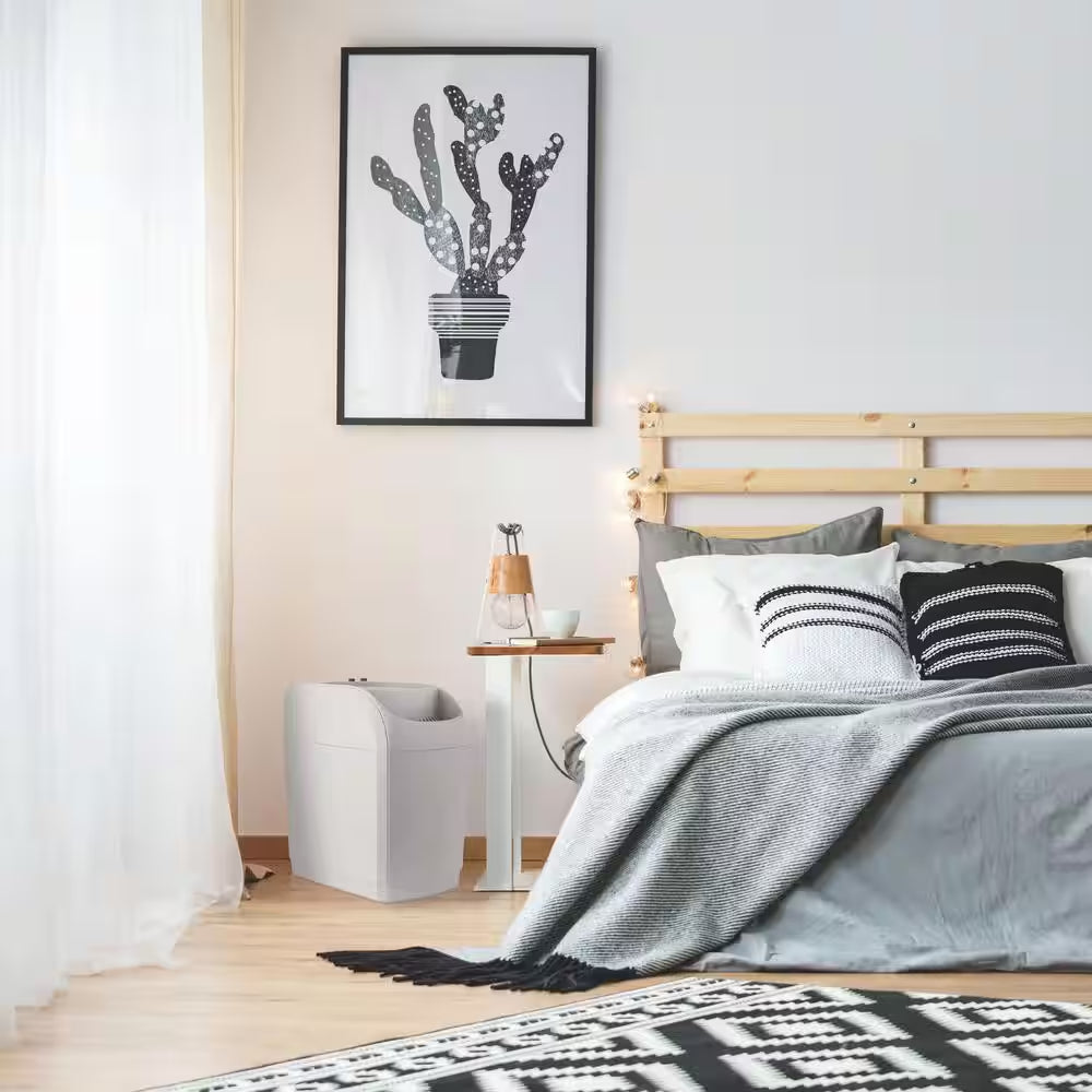 SPACE SAVER 6-Gal. Cool Mist Evaporative Whole House Humidifier for 2,300 Sq. Ft., White