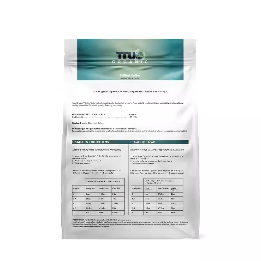5 Lbs. Organic Prilled Sulfur Soil Acidifier
