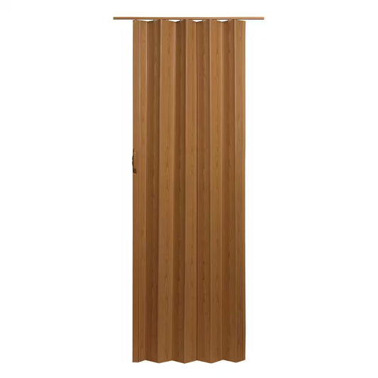 36.875 In. X 78.75 In. Fruitwood Vinyl Accordion Door with Hardware