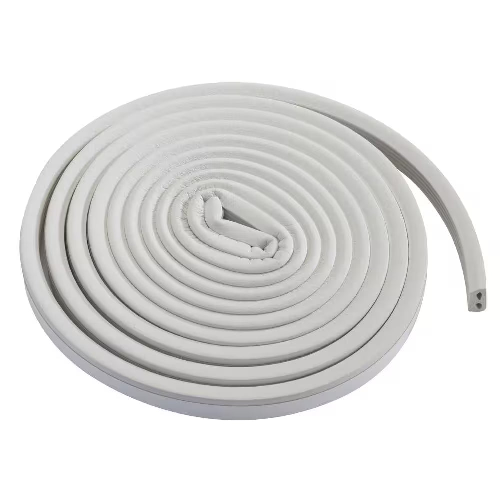 5/16 In. X 19/32 In. X 10 Ft. White Premium Rubber Window Seal for Large Gaps