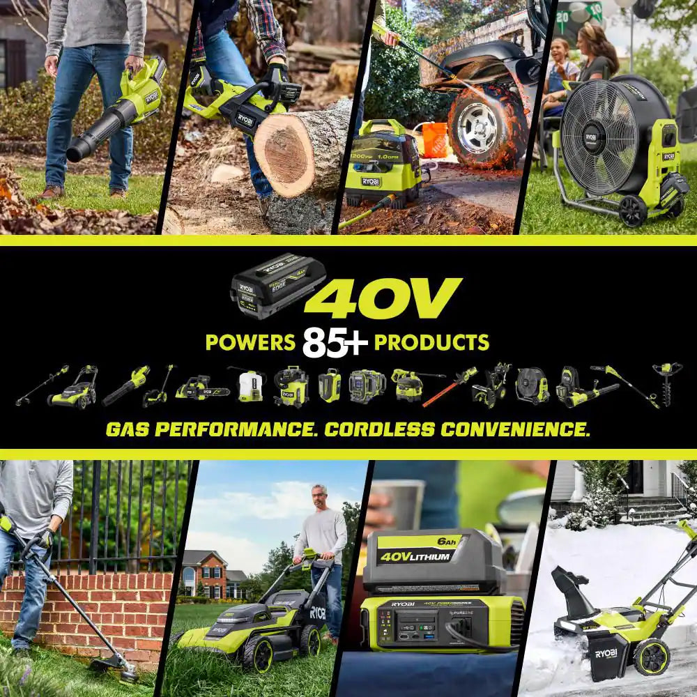 40V 18 In. 2-In-1 Cordless Battery Walk behind Push Lawn Mower (Tool Only)