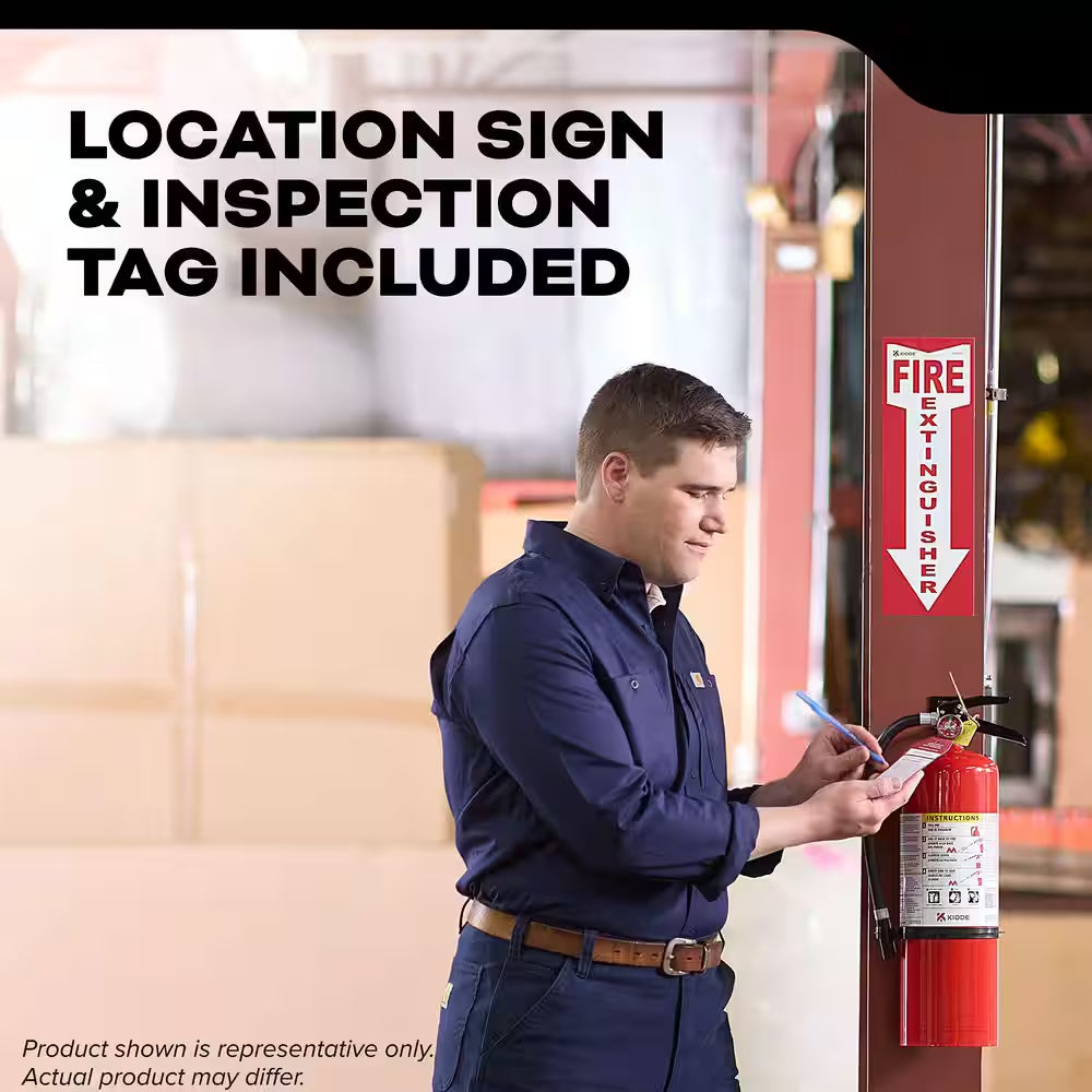 Pro 210 Rechargeable 2-A:10-B:C Class ABC 4 Lb. Fire Extinguisher 21030918