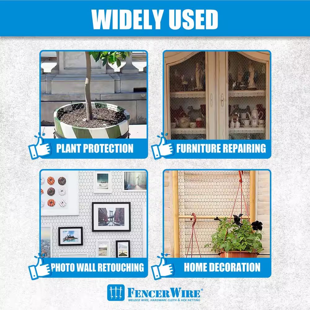 4 Ft. X 150 Ft. 20-Gauge Poultry Netting with 1 In. Mesh