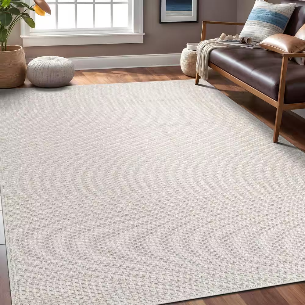 Wooly Bone 6 Ft. X 9 Ft. Solid Indoor Area Rug