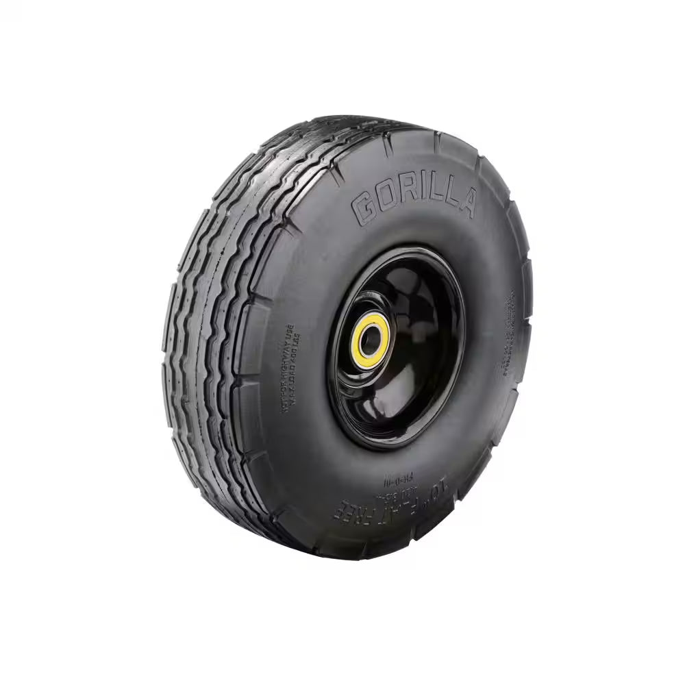 10 In. Heavy-Duty No-Flat Hand Truck Replacement Tire (1 Pack)