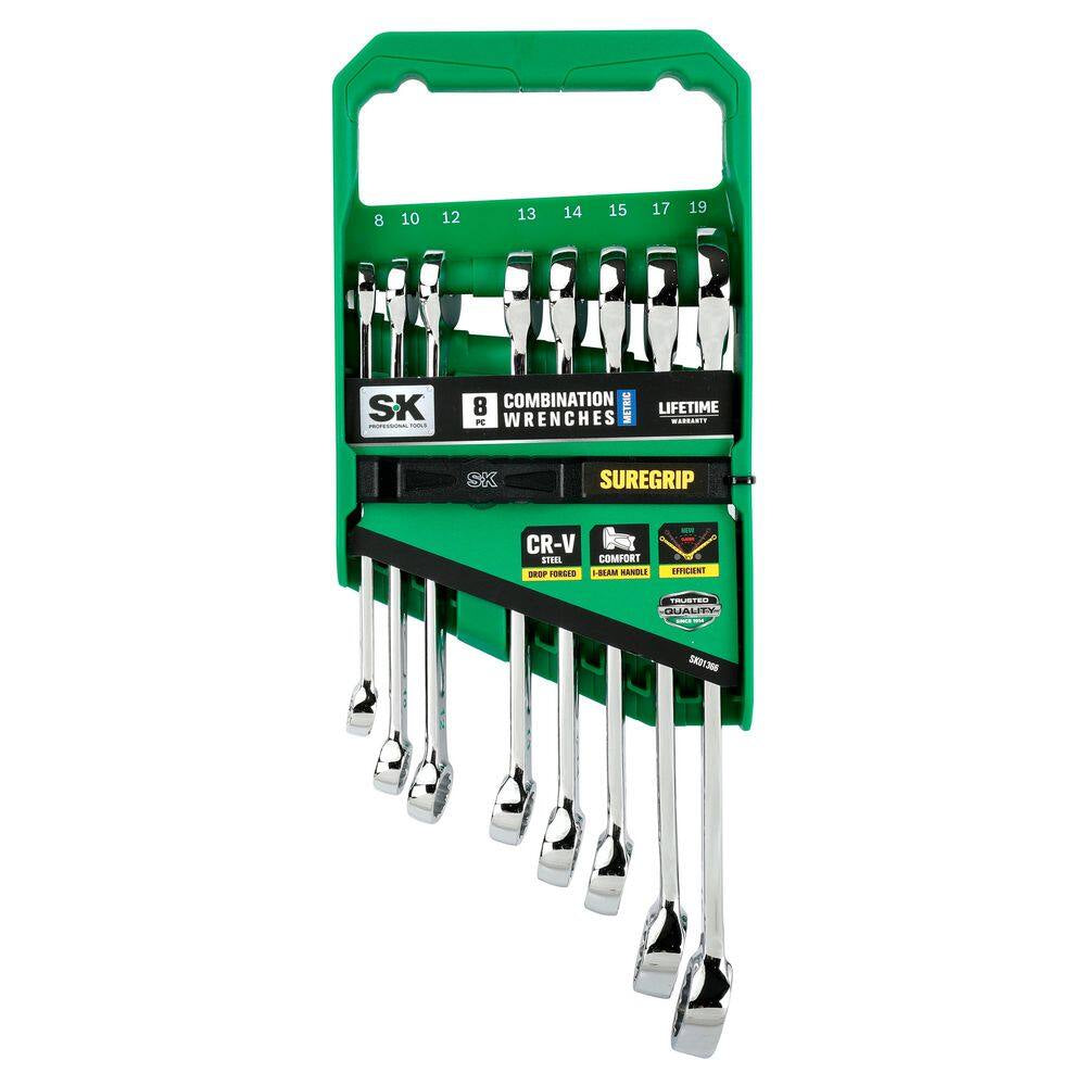 01366 Metric Combination Wrench Set (8-Piece)