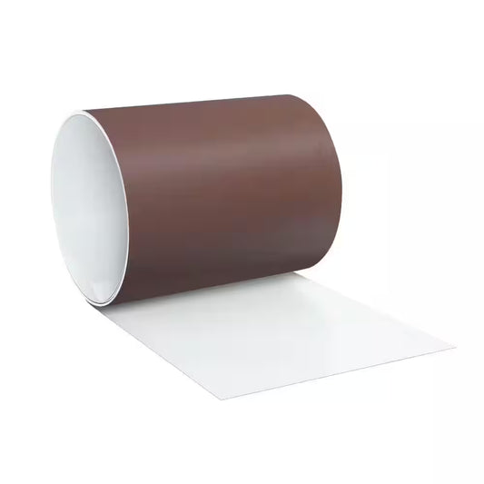 6 In. X 10 Ft. Brown/White Aluminum Roll Valley Flashing