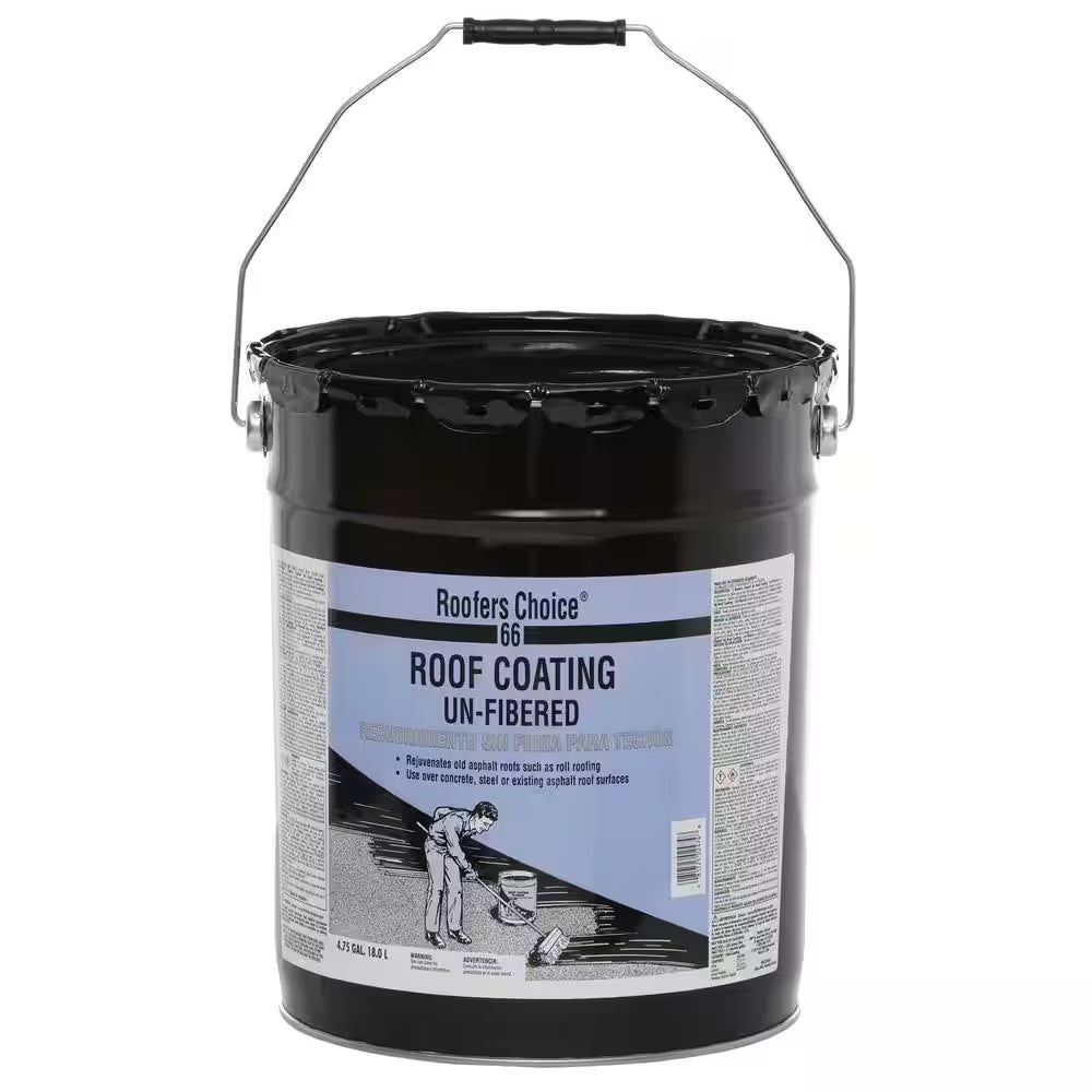 66 Unfibered Black Roof Coating 4.75 Gal.