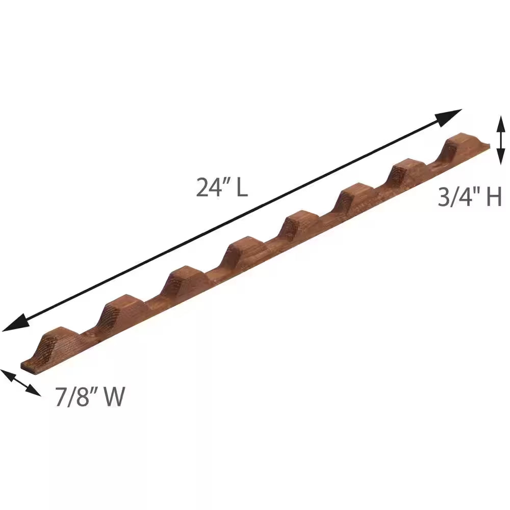 24 In. Horizontal Wood Roof Closure Strips (5-Pack)
