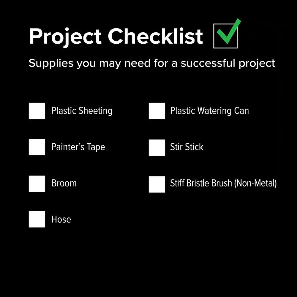 1 Gal. Gray Granite Grip Decorative Flat Interior/Exterior Concrete Floor Coating